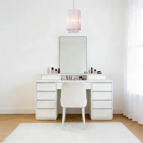 Miniatura 9 de LaLuLa Lámpara colgante enchufable, lámpara de cristal enchufable, fácil de instalar, pequeña luz colgante blanca 1 luz para dormitorio de niñas