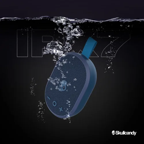 Miniatura 3 de Skullcandy Altavoz Bluetooth Inalámbrico Ounce – Altavoz Mini Portátil Impermeable IPX7 con Batería de 16 Horas, Radiador Pasivo de Disparo Hacia