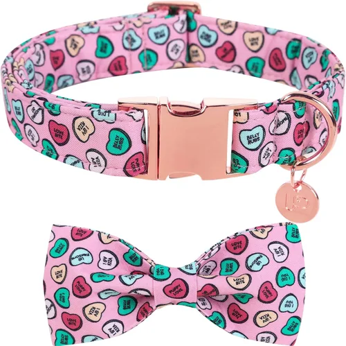 Miniatura 25 de Collar patriótico para perro con pajarita, collar de perro con lazo para el 4 de julio, collar de bandera estadounidense para perros medianos