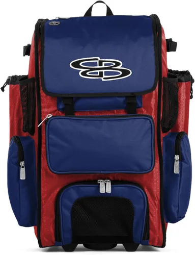 Miniatura 30 de Boombah Rolling Superpack - Bolsa para equipo de béisbol/sóftbol, varios colores, mango telescópico y capacidad para 4 murciélagos, versión