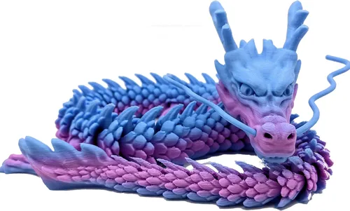Miniatura 16 de Dragón impreso en 3D – Personalizable, hecho a pedido, juguete articulado del dragón mítico, regalo (M, negro con vientre verde lima)
