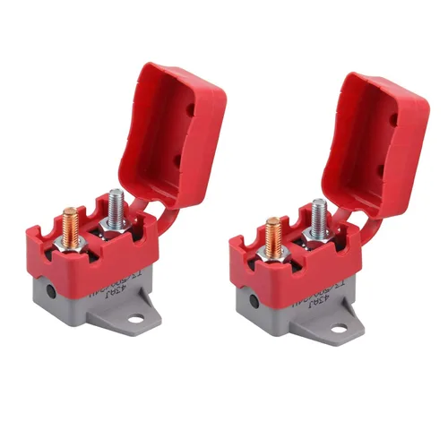 Miniatura 6 de ZOOKOTO Disyuntor de reinicio manual de 12 V/24 V con tapa para barco marino, cargadores de batería, camiones, autobuses, coches eléctricos, motores