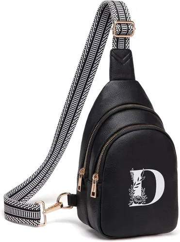Miniatura 34 de Viverte Bolsas Cruzadas para Mujeres Bolso de Hombro Inicial Riñoneras Personalizadas Regalos para Mamá Mujer Esposa