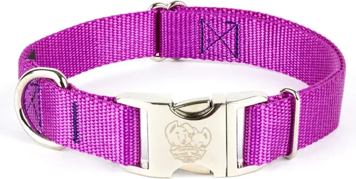 Miniatura 16 de Country Brook Petz – Collar de nailon premium para perro con hebilla de metal – Vibrante selección de 25 colores, Azul Océano
