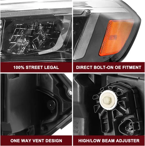 Miniatura 5 de JSBOYAT Conjunto de faros delanteros LED completos con LED DRL para Honda Civic OEM 2022 2023 2024 2025 Reemplazo del faro delantero del proyector
