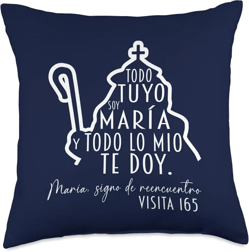 Virgen Divina Pastora Venezuela Gift Store Virgen Divina Pastora Barquisimeto Venezuela María Madre, cojín de 18 x 18 pulgadas, multicolor
