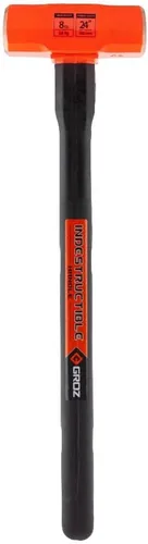 Miniatura 6 de Groz Copper Head Club Hammer, 2.5 libras, cabeza de cobre puro 99.9%, mango indestructible de 12 pulgadas, herramienta de golpeo a prueba de chispas