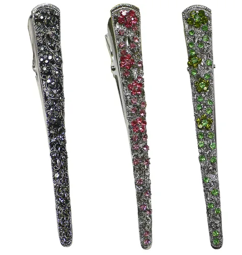 Miniatura 37 de NM110-2-6d1 - Juego de 6 pinzas de metal resistentes para el cabello para mujeres y niñas