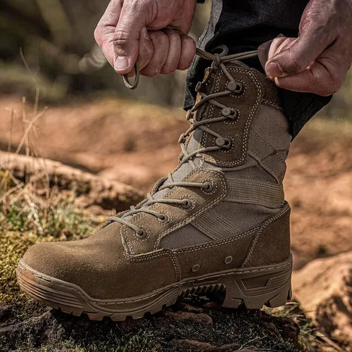 Miniatura 4 de YEVHEV Botas tácticas para hombre botas de trabajo militares botas de combate del desierto botas de combate del ejército para senderismo motocicleta