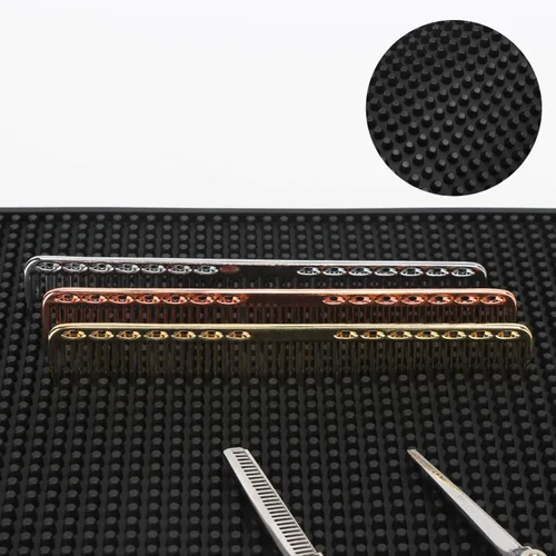 Miniatura 4 de Segbeauty - Alfombrilla de peluquería para cortaútapas, 11.8 x 17.5 pulgadas, antideslizante, flexible, de goma para estaciones, tijeras