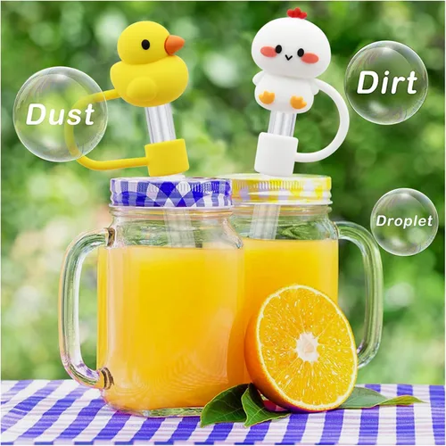 Miniatura 3 de Tapa de popote para copa Stanley, cubierta de popote compatible con vaso de 30 y 40 onzas con asa, tapas de puntas de popote reutilizables de 0.4