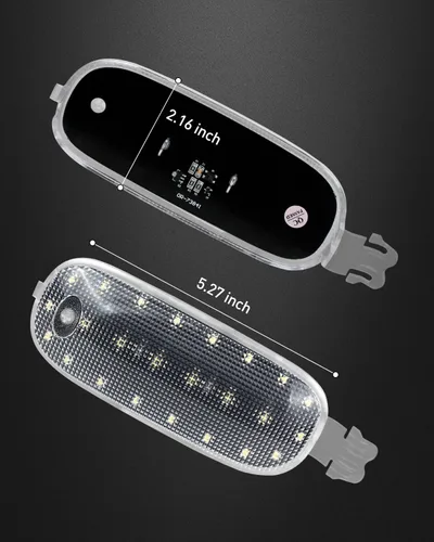 Miniatura 5 de HERCOO Cubierta de lente de luz de cúpula, luces interiores, montaje de lámpara de mapa de techo compatible con Dodge Ram 1500 2500 3500, Dakota