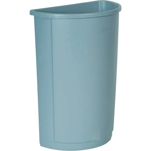 Rubbermaid Commercial Products Bote de basura intocable, 11 galones, marrón, papelera duradera para el hogar, cocina, garaje, oficina Gris