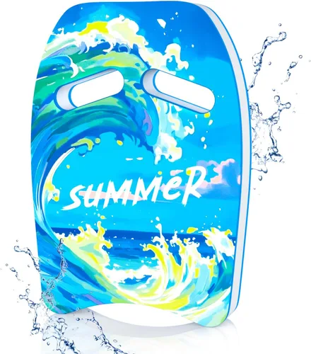 Miniatura 14 de HeySplash Tabla de natación para niños, tabla de natación con bonito patrón de ayuda de entrenamiento de natación para niños, equipos de ejercicio