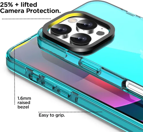 Miniatura 227 de AICase Funda protectora para iPhone 16 compatible con iPhone 16, delgada, ligera, transparente [no amarillenta] Diseño vibrante