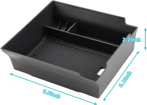 Miniatura 7 de MARCHFA Bandeja organizadora de consola central compatible con Hyundai Ioniq 2023 2024 2025 2026 6 accesorios bandeja de reposabrazos organizador