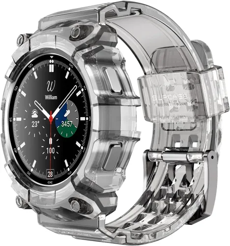 SUPCASE Correa clásica para Samsung Galaxy Watch 4 con funda de 1.81 pulgadas (Unicorn Beetle Pro), [protección de grado militar] Funda resistente