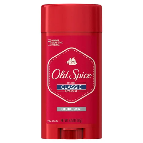 Old Spice Desodorante Clásico para Hombres, Protección contra el Sudor y el Olor las 24 Horas, Frescura de Larga Duración, Fragancia Limpia y