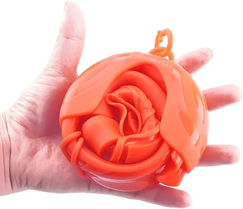 Miniatura 2 de TEQIN Esnórquel enrollable, esnórquel plegable de silicona con estuche de almacenamiento compacto, esnórquel de apnea y esnórquel, tubo de Negro