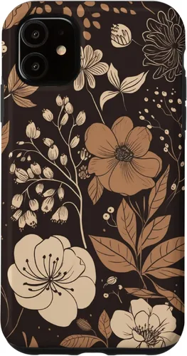 Miniatura 8 de Hazelnut Brown Wildflower Floral Flower Design Case for iPhone 17