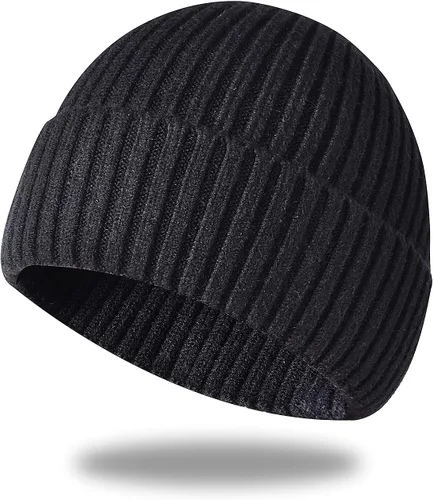 Gorro de invierno para hombre y mujer, gorro de lana de punto para actividades al aire libre y uso diario