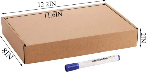 Miniatura 2 de Cedilis Paquete de 30 cajas de envío de 12 x 8 x 2 pulgadas, cajas de correo de cartón corrugado marrón, cajas de correo medianas para envío