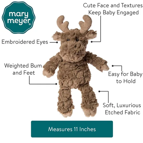 Miniatura 2 de Mary Meyer Putty Nursery Peluche Juguete Suave, 11 Pulgadas, Alce