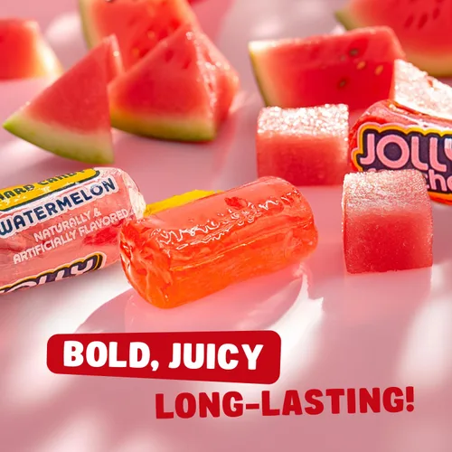 Miniatura 2 de WATERMELON - Caramelo duro sabor original, 1 libra, bolsa a granel, envueltos individualmente (74 piezas)