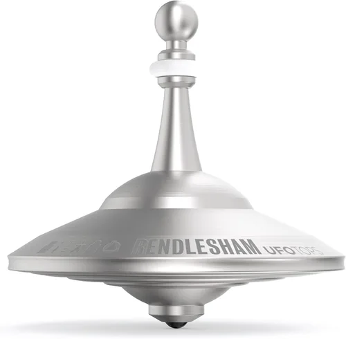 Miniatura 13 de UFO Tops Rendlesham - Trompo de metal giratorio - Inspirado en el avistamiento OVNI documentado de 1980 en Rendlesham, Inglaterra
