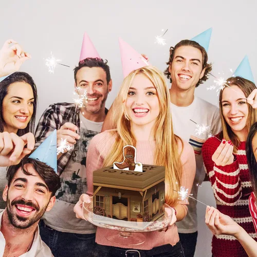 Miniatura 5 de Caja de dinero sorpresa para fiesta de vaquero, caja de dinero, regalo en efectivo, con tirador, decoración de fiesta de vaquero para mujeres