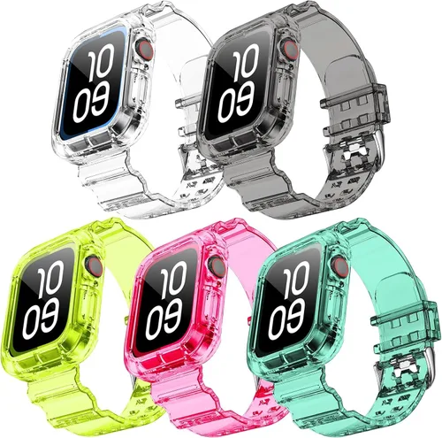 Miniatura 17 de NotoCity - Bandas transparentes para Apple Watch de 38 mm, 40 mm, 41 mm con estuche protector resistente transparente, compatible con Series 9, 8
