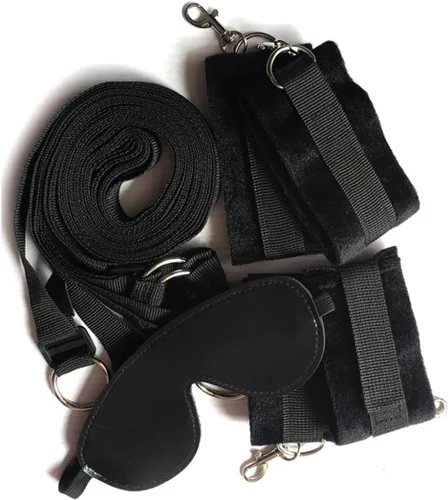 Miniatura 7 de Kit de restricciones de servidumbre para parejas debajo de la cama King, lazos sexuales para muñecas y tobillos, juego de adultos, cuerda