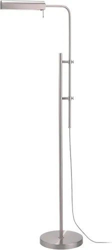 O'Bright Cedric - Lámpara de pie ajustable para farmacia, diseño industrial para lectura, manualidades, trabajo, LED de 10 W, altura de 45 a 61