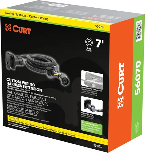 Miniatura 9 de CURT 56070 - Arnés con cableado personalizado (para remolque).