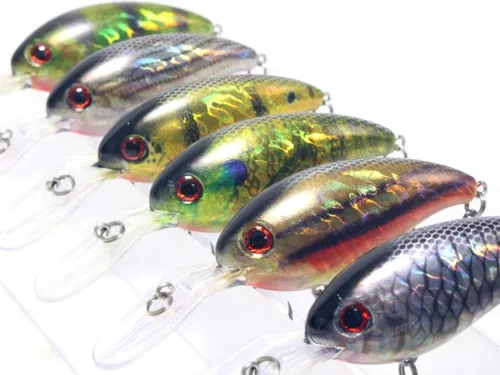 Miniatura 25 de Minnow Crankbait para pesca de lubina Señuelo de lubina Jerkbait Señuelos de pesca y caja de aparejos HC15KB
