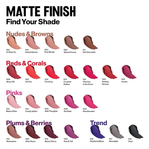 Miniatura 7 de Revlon Lápiz labial Super Lustrous The Luscious Mattes, de alto impacto con fórmula aterciopelada hidratante, If I Want To, 0.74 onzas