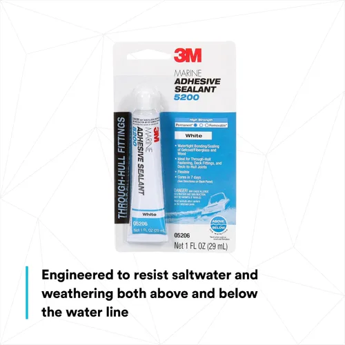 Miniatura 5 de Adhesivo sellador 3M Marine 5200, Blanco, 1