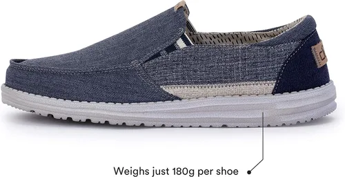 Miniatura 3 de Hey Dude Thad - Mocasines para hombre en varios colores, cómodos y ligeros
