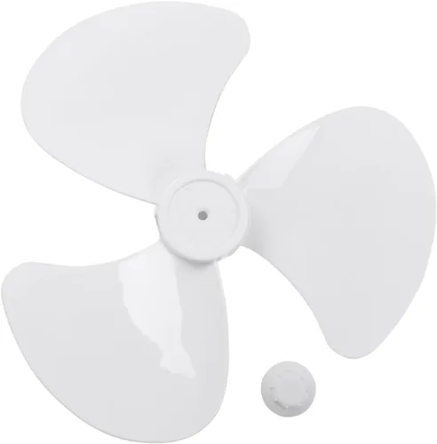 Miniatura 8 de 16 inch Plastic Fan Blade with Nut Cover for Household Fans Black 16 Inch Plastic Fan Blade 3 Leaves Fan Blade Replacement for Household