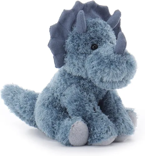 Apricot Lamb Triceratops - Animales de peluche azul oscuro para niños, suaves y lindos juguetes de peluche para bebé niña y niño, 9 pulgadas