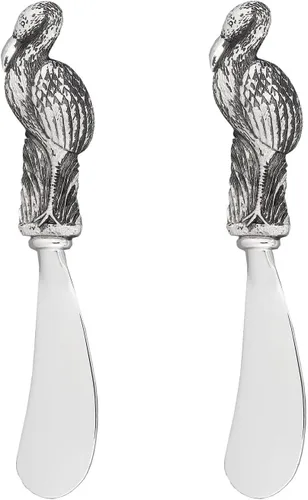 Miniatura 8 de Supreme Housewares Juego de esparcidores de queso de arándano, esparcidores de mantequilla de aleación de zinc con asas decorativas para queso