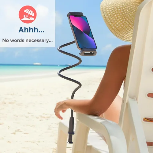 Miniatura 4 de LEVO Soporte ajustable para teléfono celular, soporte de teléfono con cuello de cisne con brazo largo flexible, soporte para teléfono inteligente