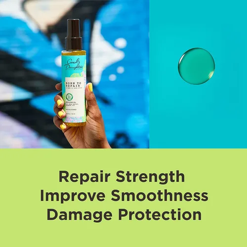 Miniatura 3 de Carol's Daughter Born To Repair - Aceite reviving para cabello seco dañado y todo tipo de rizos, fabricado con manteca de karité, 4.2 onzas líquidas