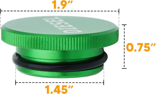 Miniatura 5 de XJMOTO Tapa de combustible magnética de aluminio billete verde compatible con Dodge Ram 1500 2500 3500 camioneta Pick-up 2013-2018