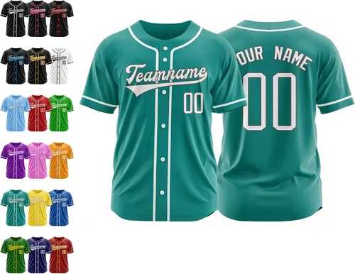 Miniatura 20 de Camiseta de béisbol personalizada, nombre de béisbol personalizado, logotipo de número, camiseta de béisbol personalizada para hombres, mujeres