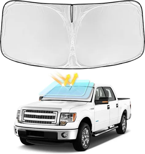 Miniatura 46 de para Dodge RAM 1500 2019-2024 2025 2026 Parasol Parasol para Parabrisas Cubierta - 4 Capas Parasol para Ventana Delantera para RAM1500 2Puertas