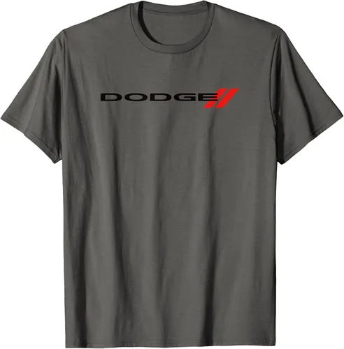 Dodge Camiseta con logotipo de marca, gris, S