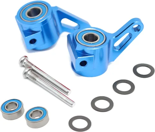 Miniatura 6 de Bujes hexagonales de aluminio de 0.472 in con adaptador hexagonal y tuercas de bloqueo con bridas compatibles con Slash 2wd Upgrades Rustler Bandit