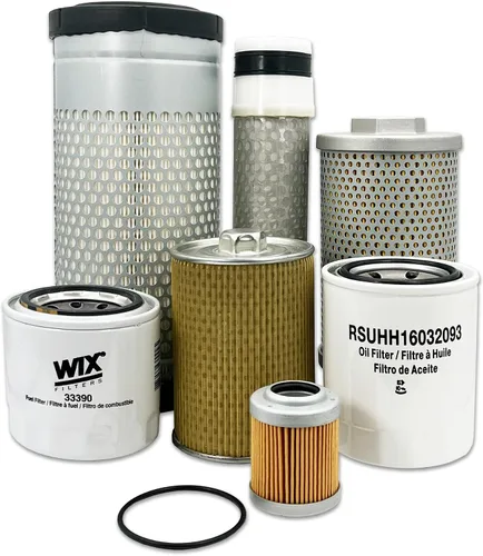 HERO Kit de filtro de mantenimiento para Kubota KX71-3 Filtros de excavadora compatibles con OEM TC02016320 T027093220 HH16032093 RD40161270