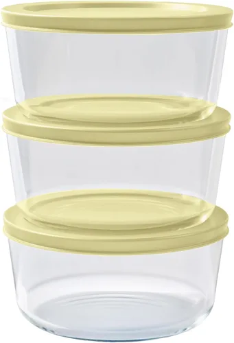 Miniatura 61 de Juego de 8 recipientes de vidrio para almacenamiento de alimentos (4 recipientes + 4 tapas sin BPA), 6.5 tazas, a prueba de fugas, aptos